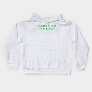 Syntax error Kids Hoodie